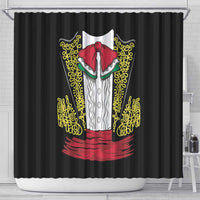 Mexican Charro Suit Stylized Shower Curtain Cinco de Mayo Costume