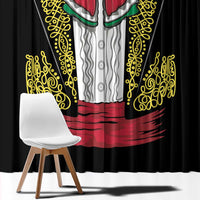 Mexican Charro Suit Stylized Window Curtain Cinco de Mayo Costume