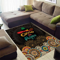 Mexico Cinco de Mayo Fiesta Area Rug Traditional Sombrero Hat