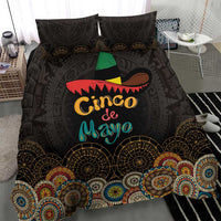 Mexico Cinco de Mayo Fiesta Bedding Set Traditional Sombrero Hat