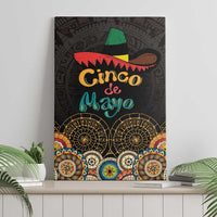 Mexico Cinco de Mayo Fiesta Canvas Wall Art Traditional Sombrero Hat