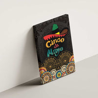 Mexico Cinco de Mayo Fiesta Canvas Wall Art Traditional Sombrero Hat