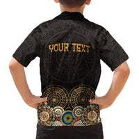 Personalized Mexico Cinco de Mayo Fiesta Family Matching Off The Shoulder Long Sleeve Dress and Hawaiian Shirt Traditional Sombrero Hat