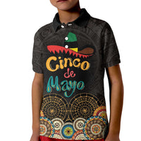 Personalized Mexico Cinco de Mayo Fiesta Kid Polo Shirt Traditional Sombrero Hat