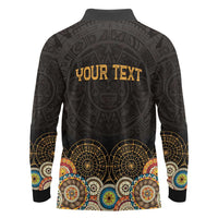 Personalized Mexico Cinco de Mayo Fiesta Long Sleeve Polo Shirt Traditional Sombrero Hat
