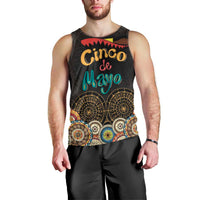 Personalized Mexico Cinco de Mayo Fiesta Men Tank Top Traditional Sombrero Hat