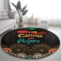 Mexico Cinco de Mayo Fiesta Round Carpet Traditional Sombrero Hat