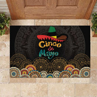 Mexico Cinco de Mayo Fiesta Rubber Doormat Traditional Sombrero Hat