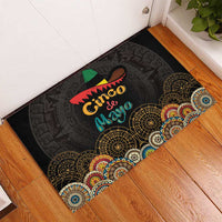 Mexico Cinco de Mayo Fiesta Rubber Doormat Traditional Sombrero Hat