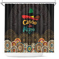 Mexico Cinco de Mayo Fiesta Shower Curtain Traditional Sombrero Hat