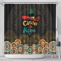 Mexico Cinco de Mayo Fiesta Shower Curtain Traditional Sombrero Hat