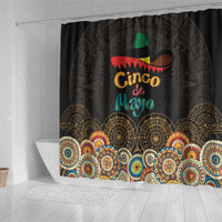 Mexico Cinco de Mayo Fiesta Shower Curtain Traditional Sombrero Hat