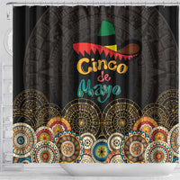Mexico Cinco de Mayo Fiesta Shower Curtain Traditional Sombrero Hat