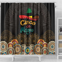Mexico Cinco de Mayo Fiesta Shower Curtain Traditional Sombrero Hat
