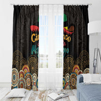 Mexico Cinco de Mayo Fiesta Window Curtain Traditional Sombrero Hat