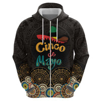 Personalized Mexico Cinco de Mayo Fiesta Zip Hoodie Traditional Sombrero Hat