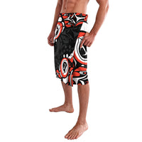 Canada National Indigenous Peoples Day 2024 Lavalava Haida Pattern - Wonder Print Shop