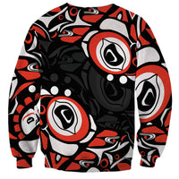 Canada National Indigenous Peoples Day 2024 Sweatshirt Haida Pattern - Wonder Print Shop