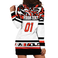 Canada Hockey 2024 Hoodie Dress Haida Maple Leaf - Wonder Print Shop