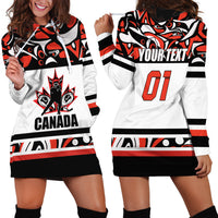 Canada Hockey 2024 Hoodie Dress Haida Maple Leaf - Wonder Print Shop