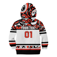 Canada Hockey 2024 Kid Hoodie Haida Maple Leaf LT01
