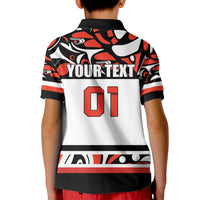 Canada Hockey 2024 Kid Polo Shirt Haida Maple Leaf - Wonder Print Shop