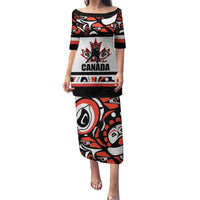 Canada Hockey 2024 Puletasi Haida Maple Leaf - Wonder Print Shop