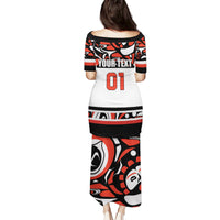 Canada Hockey 2024 Puletasi Haida Maple Leaf - Wonder Print Shop