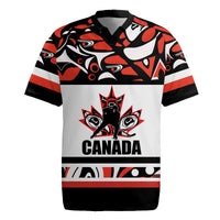 Canada Hockey 2024 Rugby Jersey Haida Maple Leaf - Wonder Print Shop