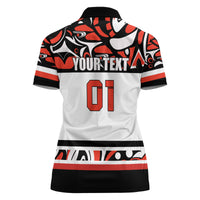 Canada Hockey 2024 Women Polo Shirt Haida Maple Leaf - Wonder Print Shop