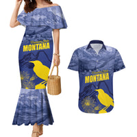 National Montana Day 2024 Couples Matching Mermaid Dress and Hawaiian Shirt The Treasure State - Wonder Print Shop