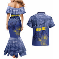 National Montana Day 2024 Couples Matching Mermaid Dress and Hawaiian Shirt The Treasure State - Wonder Print Shop