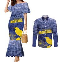 National Montana Day 2024 Couples Matching Mermaid Dress and Long Sleeve Button Shirt The Treasure State