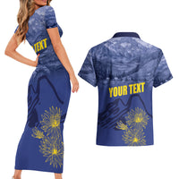 National Montana Day 2024 Couples Matching Short Sleeve Bodycon Dress and Hawaiian Shirt The Treasure State - Wonder Print Shop