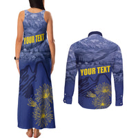 National Montana Day 2024 Couples Matching Tank Maxi Dress and Long Sleeve Button Shirt The Treasure State - Wonder Print Shop