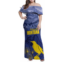National Montana Day 2024 Family Matching Off Shoulder Maxi Dress and Hawaiian Shirt The Treasure State - Wonder Print Shop