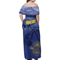 National Montana Day 2024 Family Matching Off Shoulder Maxi Dress and Hawaiian Shirt The Treasure State - Wonder Print Shop