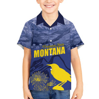 National Montana Day 2024 Family Matching Short Sleeve Bodycon Dress and Hawaiian Shirt The Treasure State - Wonder Print Shop