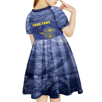 National Montana Day 2024 Kid Short Sleeve Dress The Treasure State - Wonder Print Shop