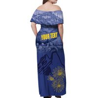 National Montana Day 2024 Off Shoulder Maxi Dress The Treasure State - Wonder Print Shop
