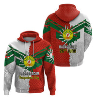 26 June Madagascar Independence Day Hoodie Baobab Mix African Pattern - Wonder Print Shop