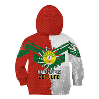 26 June Madagascar Independence Day Kid Hoodie Baobab Mix African Pattern - Wonder Print Shop