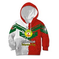 Personalised 26 June Madagascar Independence Day Kid Hoodie Baobab Mix African Pattern - Wonder Print Shop
