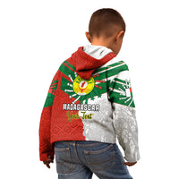 Personalised 26 June Madagascar Independence Day Kid Hoodie Baobab Mix African Pattern - Wonder Print Shop
