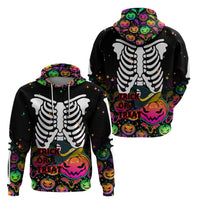 Halloween Skeleton Hoodie Trick or Treat Witch Pumpkin Colorful - Wonder Print Shop
