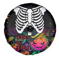 Halloween Skeleton Spare Tire Cover Trick or Treat Witch Pumpkin Colorful - Wonder Print Shop
