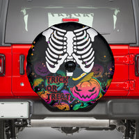 Halloween Skeleton Spare Tire Cover Trick or Treat Witch Pumpkin Colorful - Wonder Print Shop