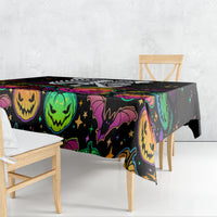 Halloween Skeleton Tablecloth Trick or Treat Witch Pumpkin Colorful - Wonder Print Shop