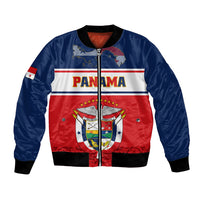 Panama Independence Day Bomber Jacket Coat Of Arms Pollera Pattern - Wonder Print Shop