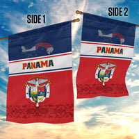 Panama Independence Day Garden Flag Coat Of Arms Pollera Pattern - Wonder Print Shop